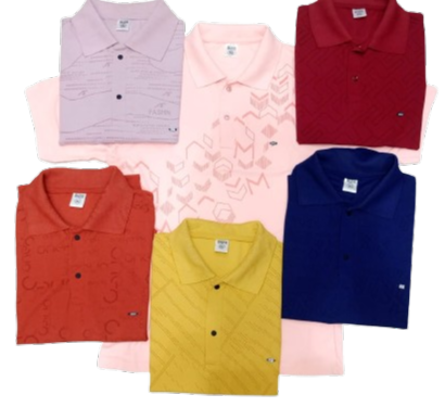 Gen-Den Men’s Polo Collar T-Shirt – Printed & Solid Casual Wear