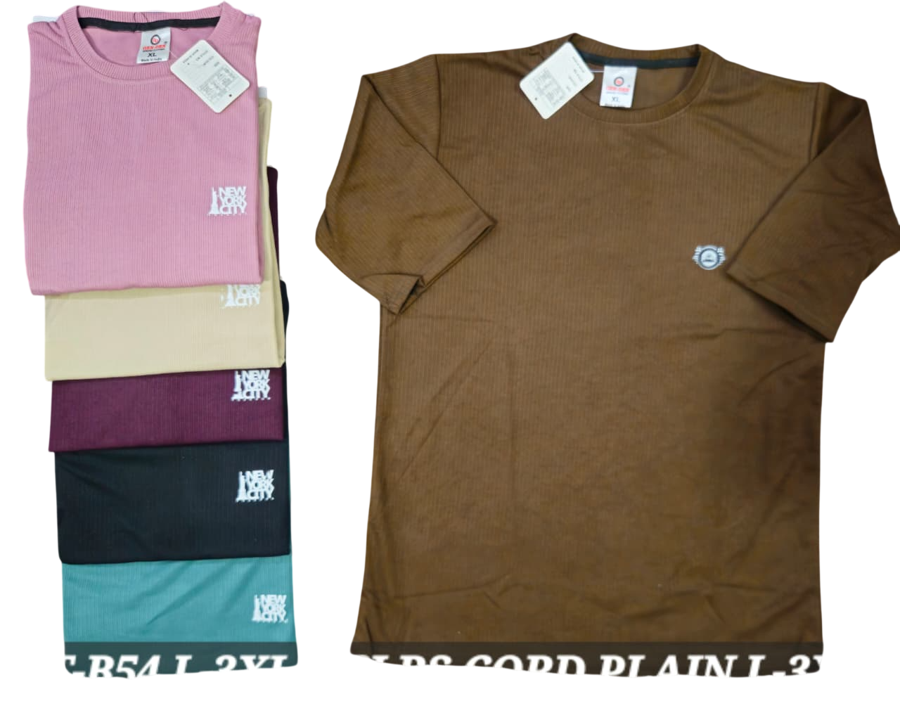 Gen-Den Men’s Sarina Fabric Round Neck T-Shirt