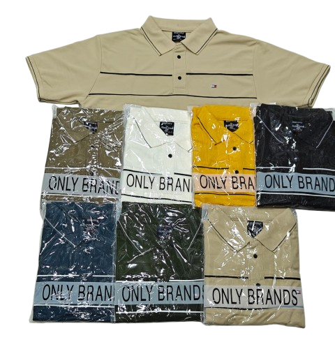 Men’s Contrast Panel Polo T-Shirt – Half Sleeve Casual Wear