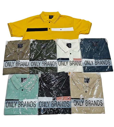 Men’s Color T-Shirt – Half Sleeve Casual Wear | Contrast Chest Design