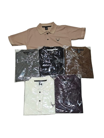 Men’s Premium Embroidered Collar T-Shirt